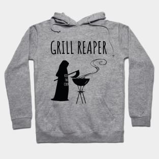 Grill Reaper - Grim reaper barbequing. Hoodie